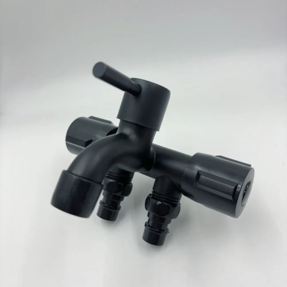 

Нержавеющий четырехходовой кран из цинкового сплава, кран из нержавеющей стали «один на три» Прочный многофункциональный четырехходовой кран для воды