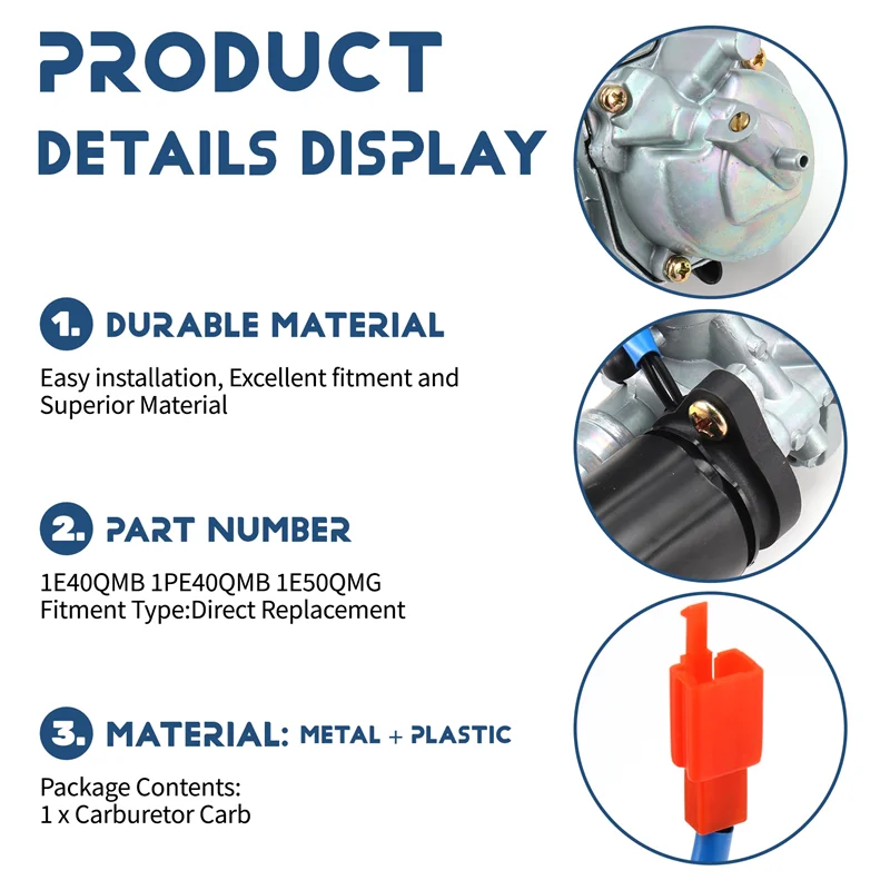 L10A المكربن 21 مللي متر ل JOG50 JOG90 50Cc 90Cc 1E40QMB 1PE40QMB 1E50QMG دراجة نارية Carb استبدال جزء
