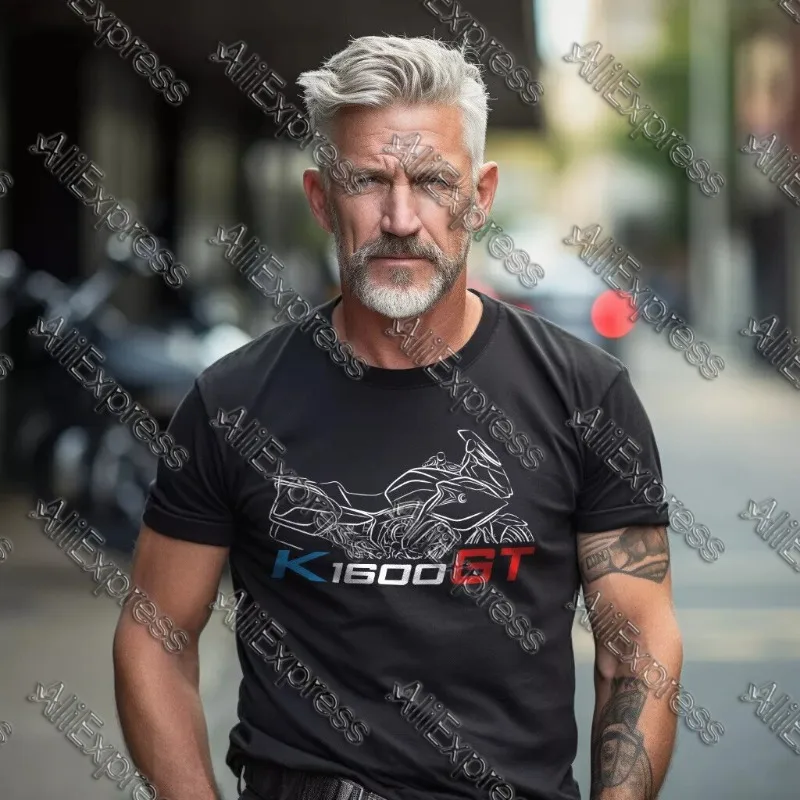 

Лето 2025 г., футболка с круглым вырезом и короткими рукавами для мужчин и женщин, BMW K1600GT, мотоциклетная быстросохнущая модная футболка для гонщиков