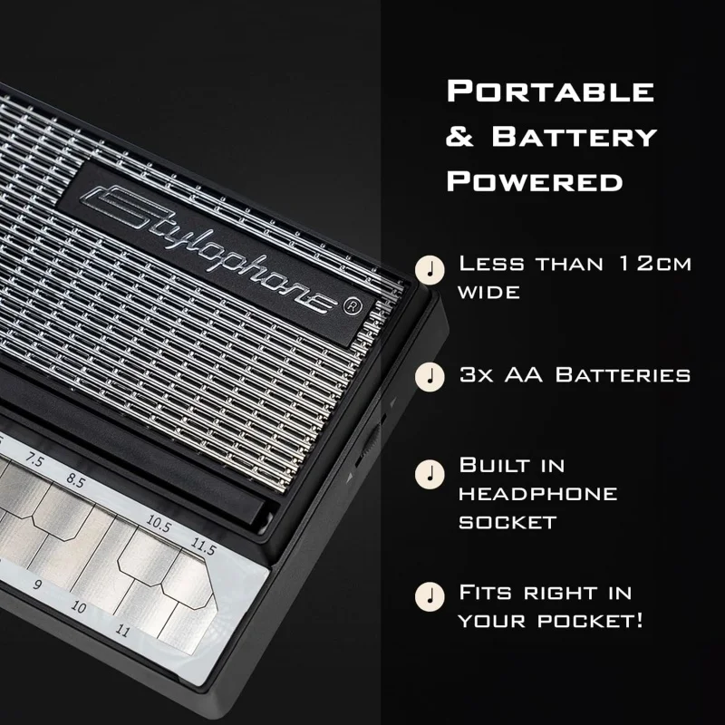 Retro Pocket Electronic Synthesizer Handheld Stylus Keyboard with Built-in Speaker