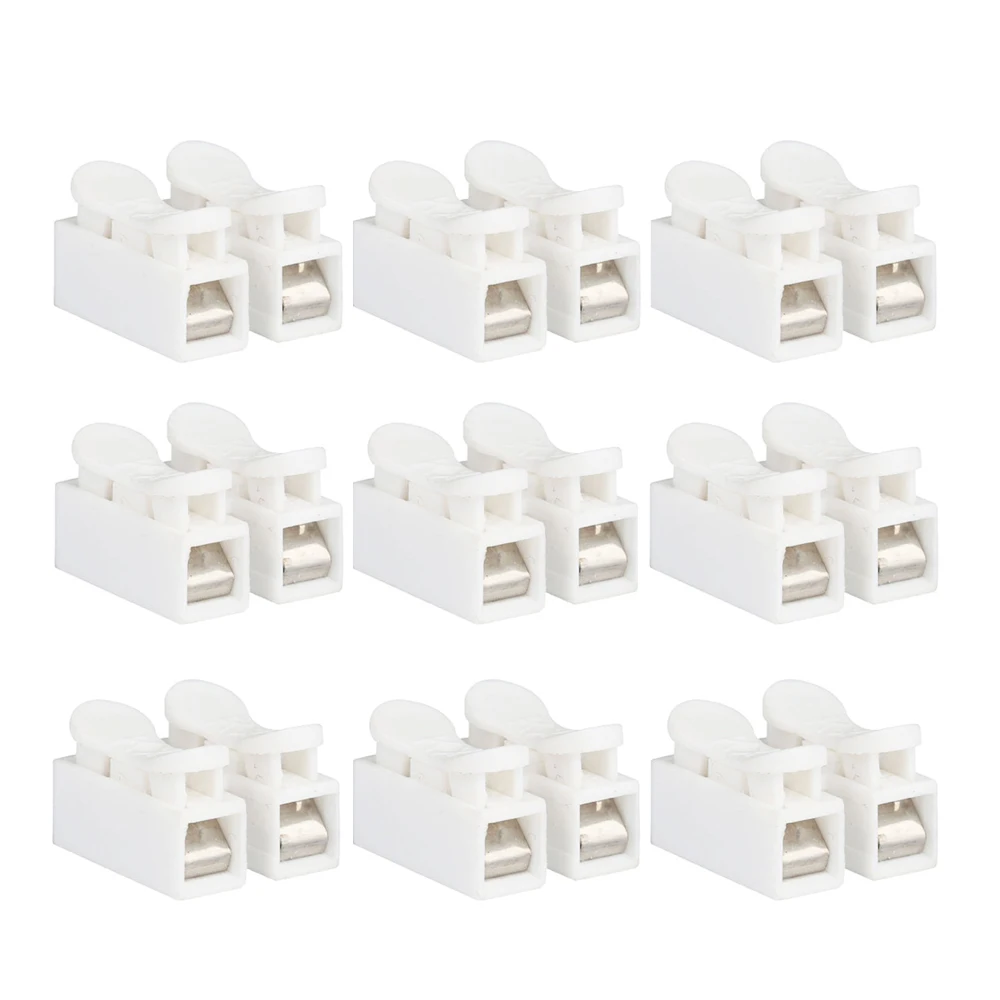 30Pcs 2Pin 3Pin wire Connectors DC5-24V Self Lock Press Push Quick Wire Clip Connector Terminal Block For Led Strip