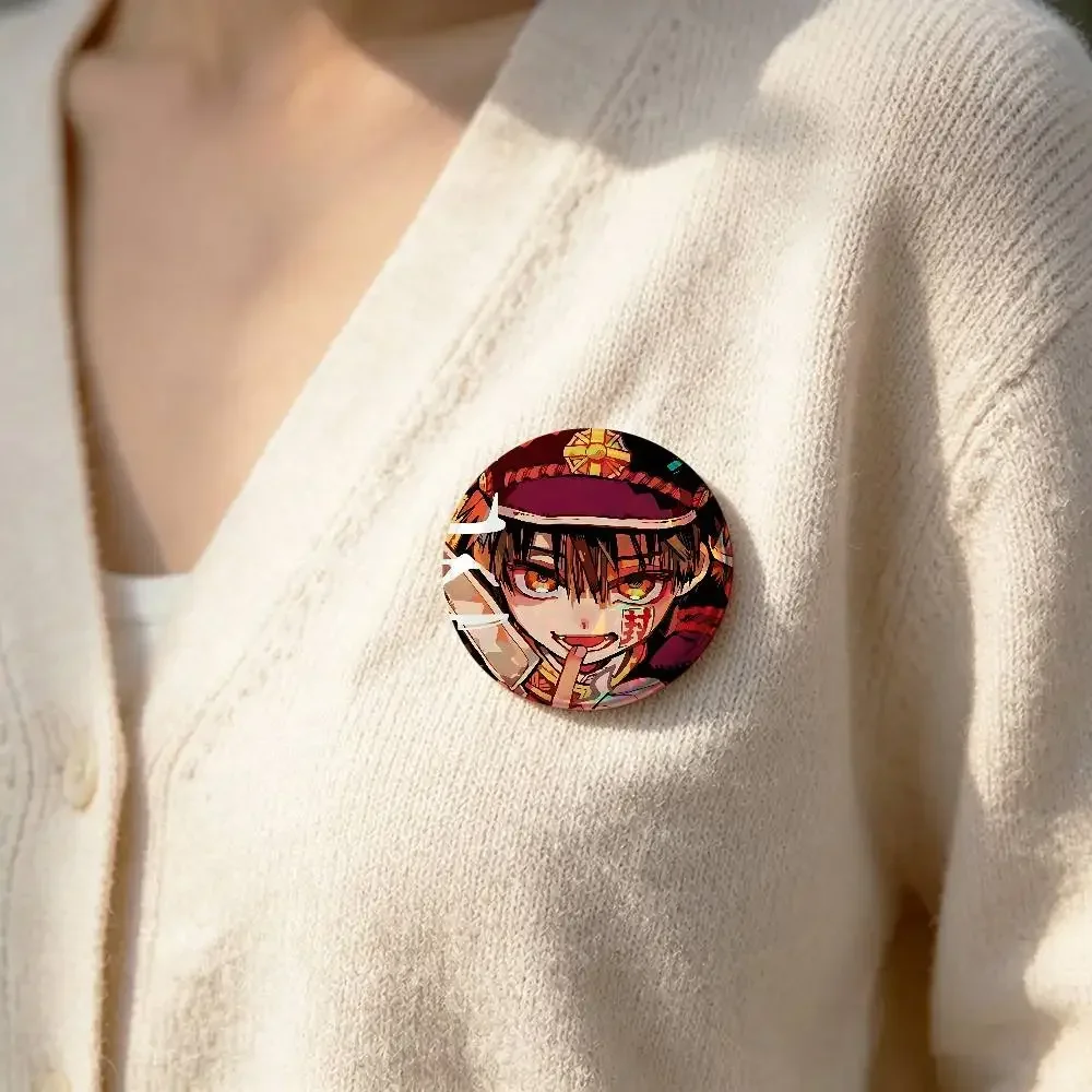 Jibaku Shōnen Hanako-kuns Badge Pins For Friend, Backpack, Clothing, Collectible Accessories, Jewelry Gift