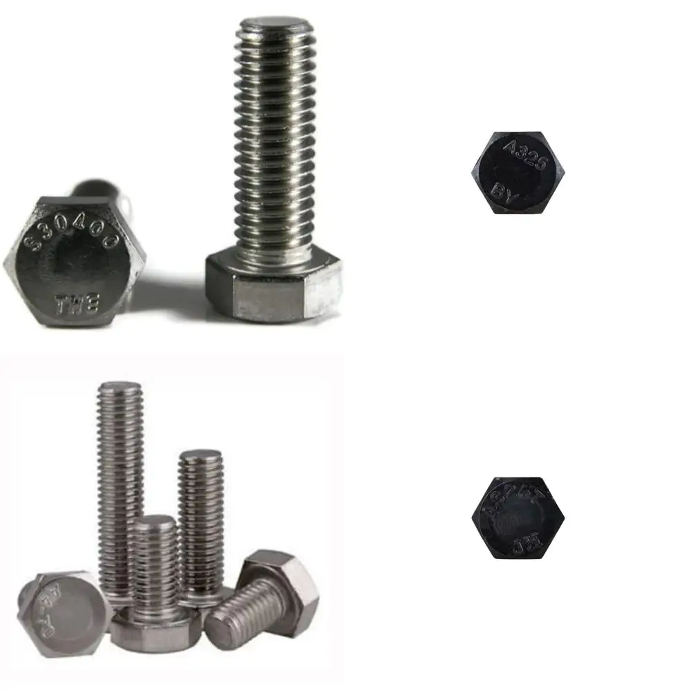 براغي سداسية ذات خيط خشن من الفولاذ المقاوم للصدأ، ملولبة بالكامل، 7/16-14 × 1-3/4، 18-8، 50 عبوة، مسامير شديدة التحمل