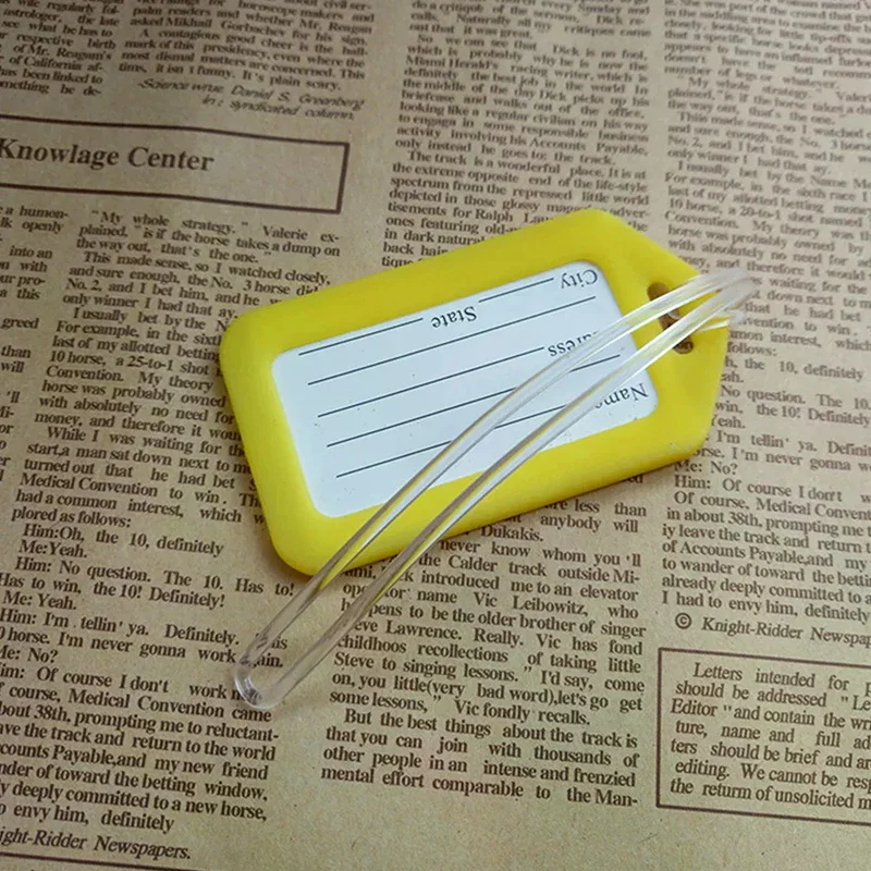 50개 여행 태그 플라스틱 가방 루프 투명 수하물 ID 라벨 스트랩 홀더 랜야드 휴대용 여행 액세서리