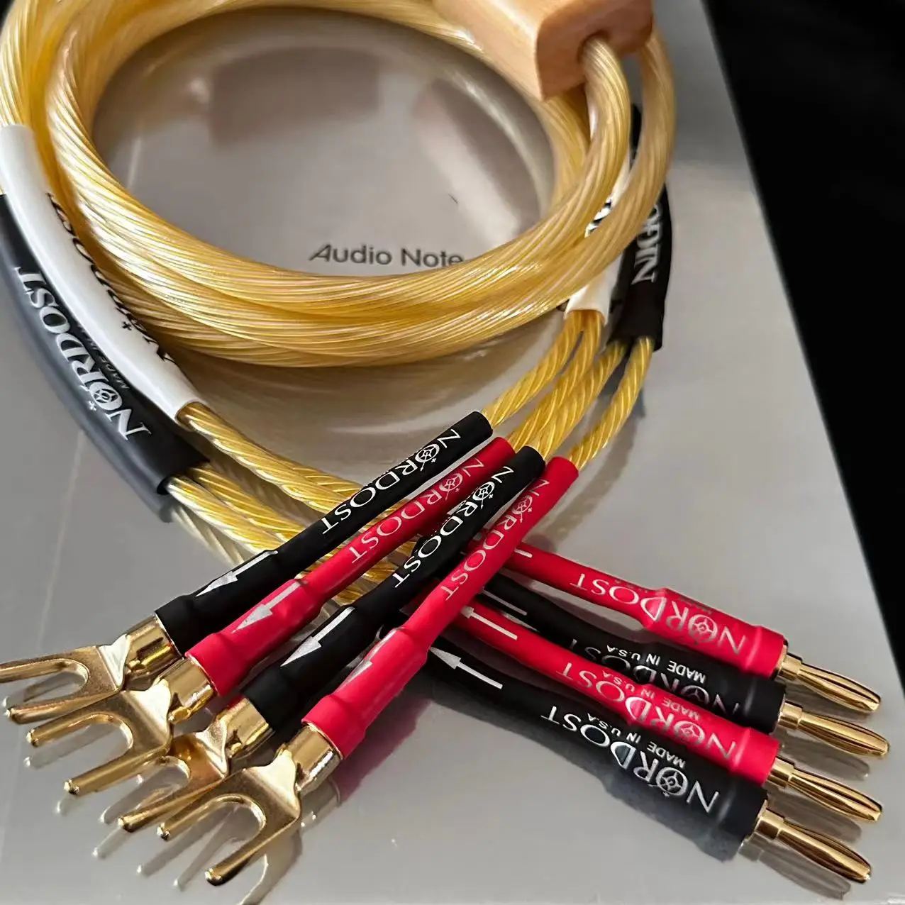 Nordost Odin2 złoty kabel głośnikowy flagowy kabel audio ze srebra próby głośnik HiFi wzmacniacz przewód audiofilski ze złotą płytą