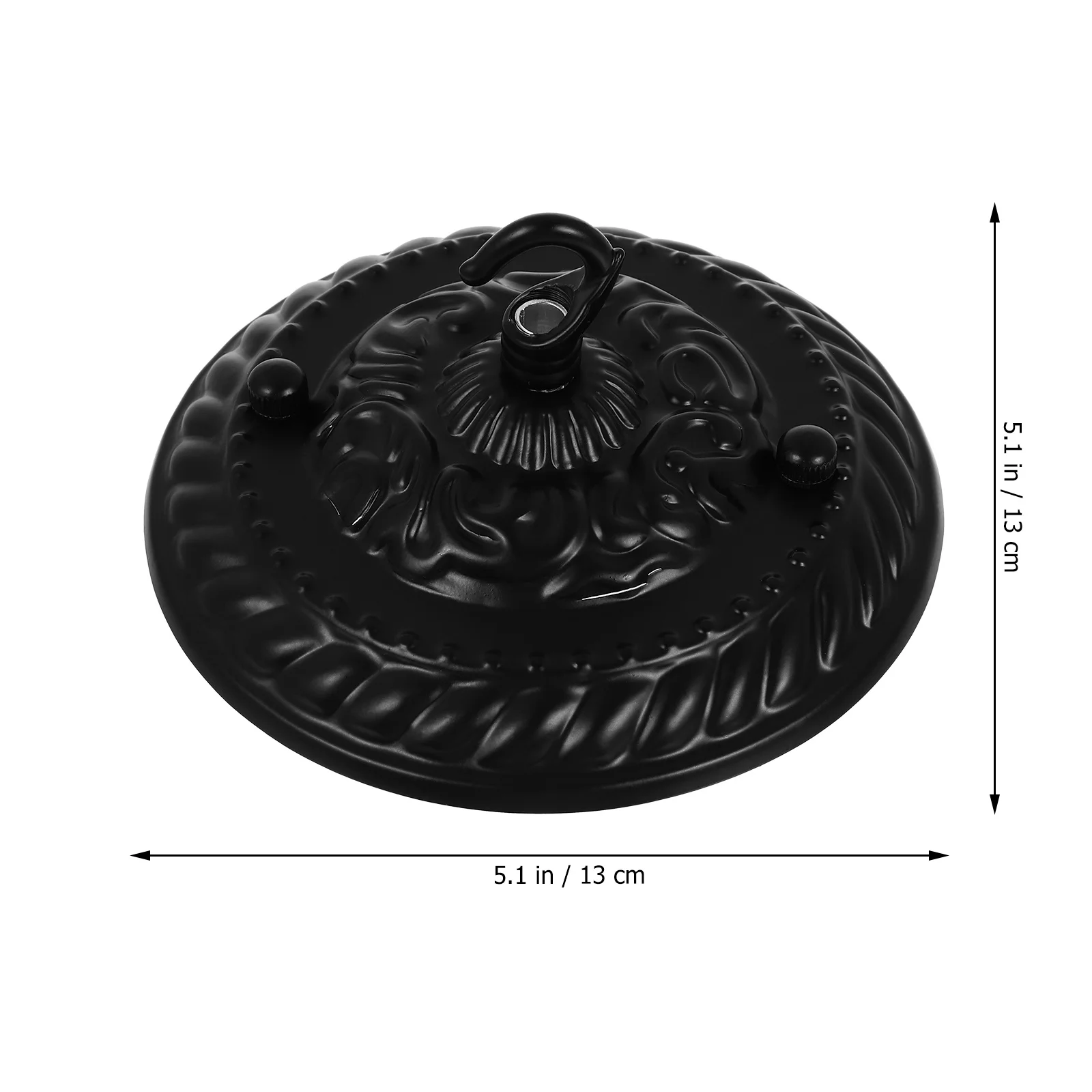 Luz de teto retrô vintage, dossel durável, resistente à ferrugem, para casa, café, bar, restaurante, placa de luz pendente decorativa