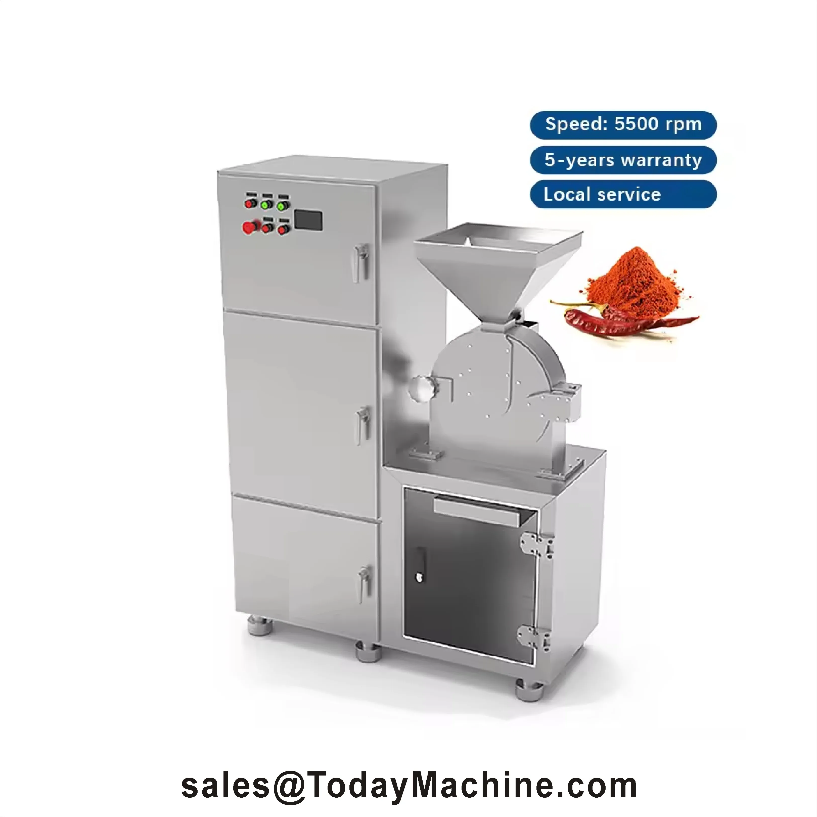 

Wheat Flour Mill Industry Cocoa Casava Salt Plastic Pulverizer Crush Grind Grinder Power Machine Pakistan