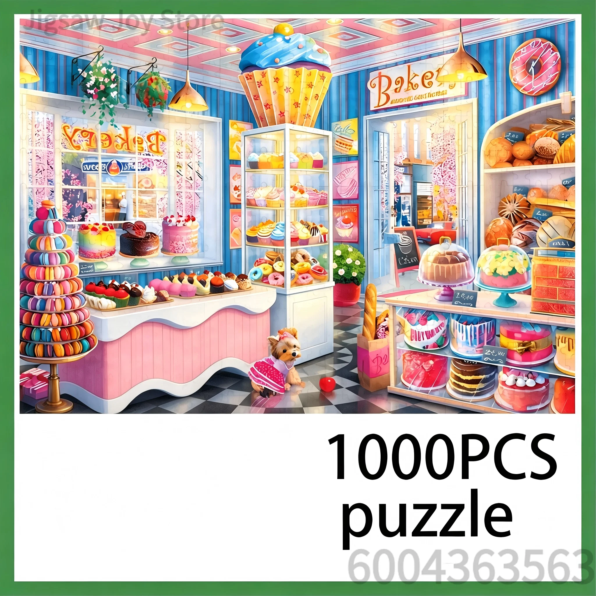 500/1000/1200/2000Pcs Jigsaw Puzzle Beautiful House Nature View Cake Shop Relaxing Game For Adults Kids Birthday Present Decor