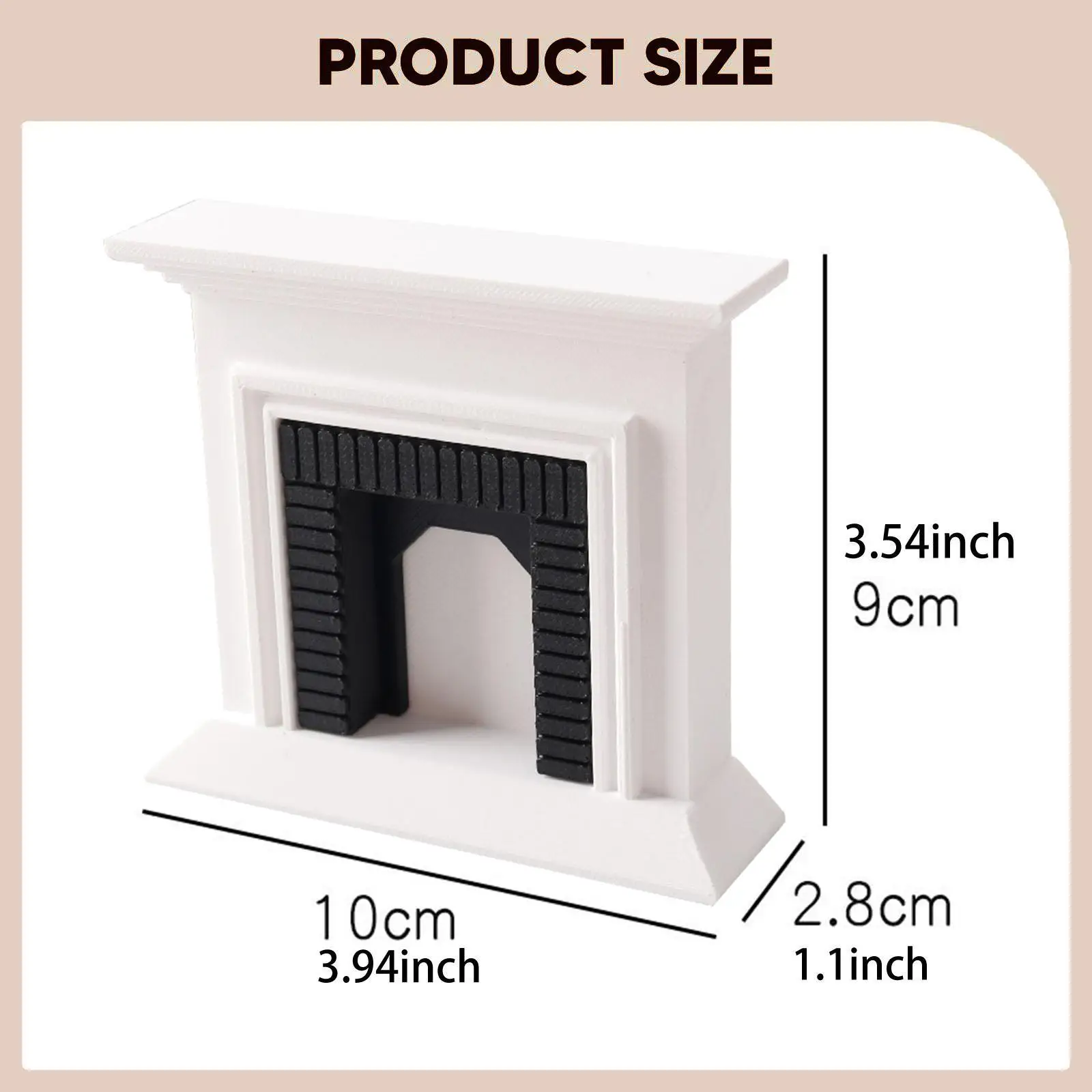 مقياس 1:12 مدفأة دمية نموذج مصغر لتزيين بيت الدمية لمناظر الحياة