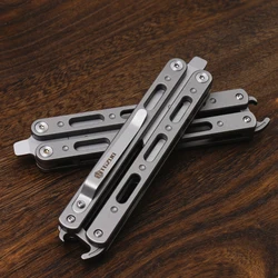 TGZUO Titanium Alloy Handle Folding Multifunctional Tool Outdoor EDC Utility Portable Pocket