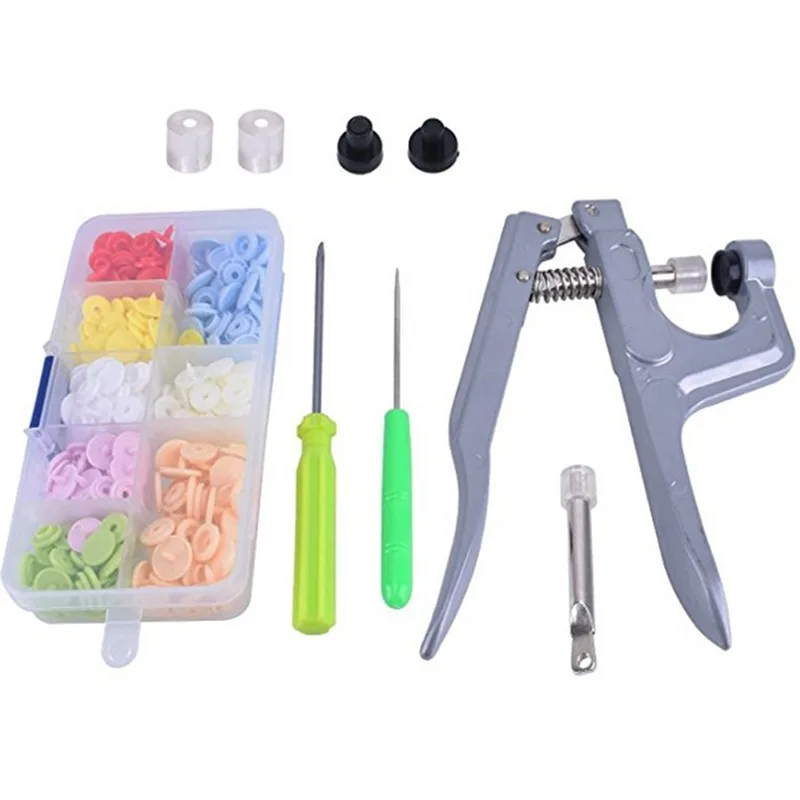 Veelkleurige Snap Clip Plastic Kleding Knop Druk Nagel Sluiting Met Opbergdoos Diy Naaien Tool Accessoires 2024