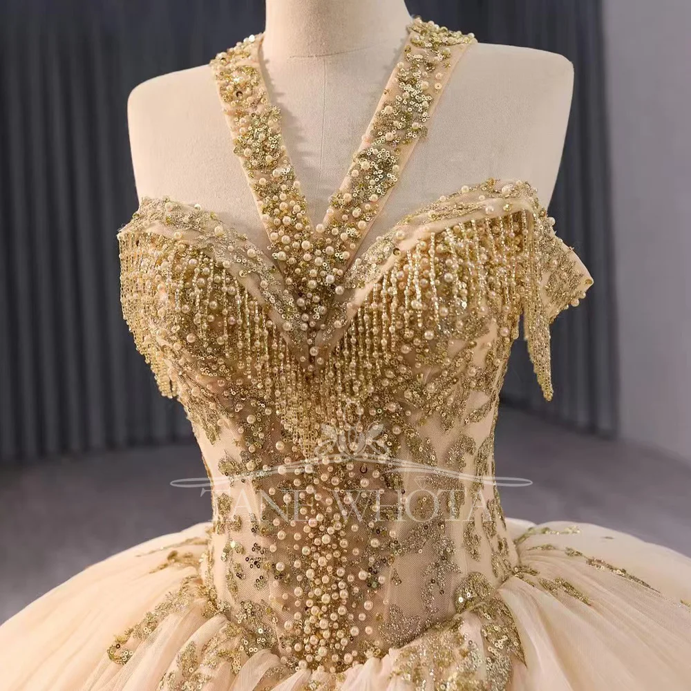 Luxury Green Customizable Evening Dress Halter Off The Shoulder Lace Up Back Beaded Sequined Vestidos De Noite