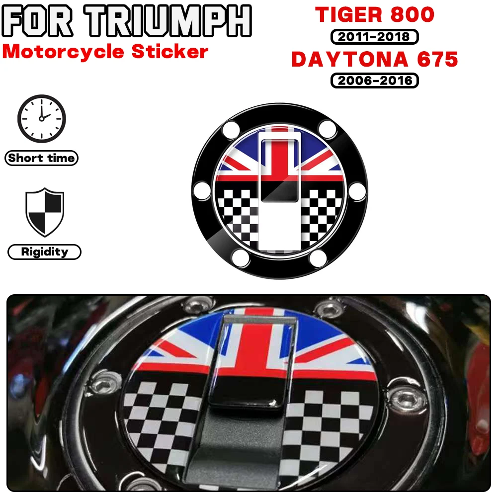 

For TRIUMPH Tiger 800 1050 EXPLORER Sport Models 2001-2017 Motorcycle Gas Fuel Cap Cover Decal Protection Stickers