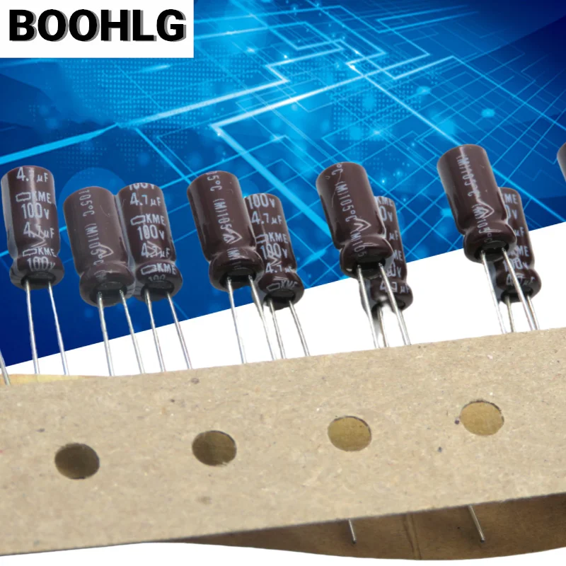 20PCS original 4.7UF 100V NCC black diamond capacitor 100V 4.7UF 5X11 KME high frequency low resistance