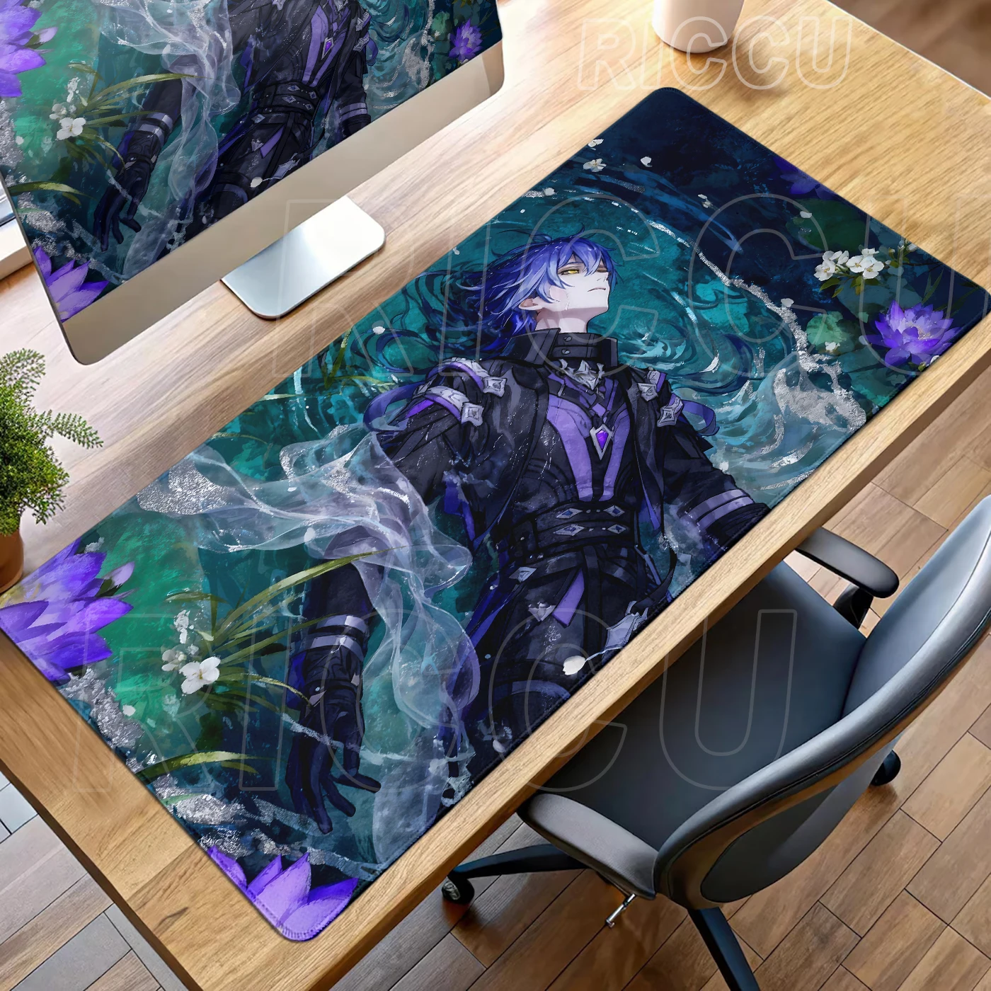

Game Genshin Impact Mousepad Anime Flins Mousemat XXL PC Gaming Desk Mat Laptop Rubber Keyboard Mouse Pad E-Sports Cabinet Pads