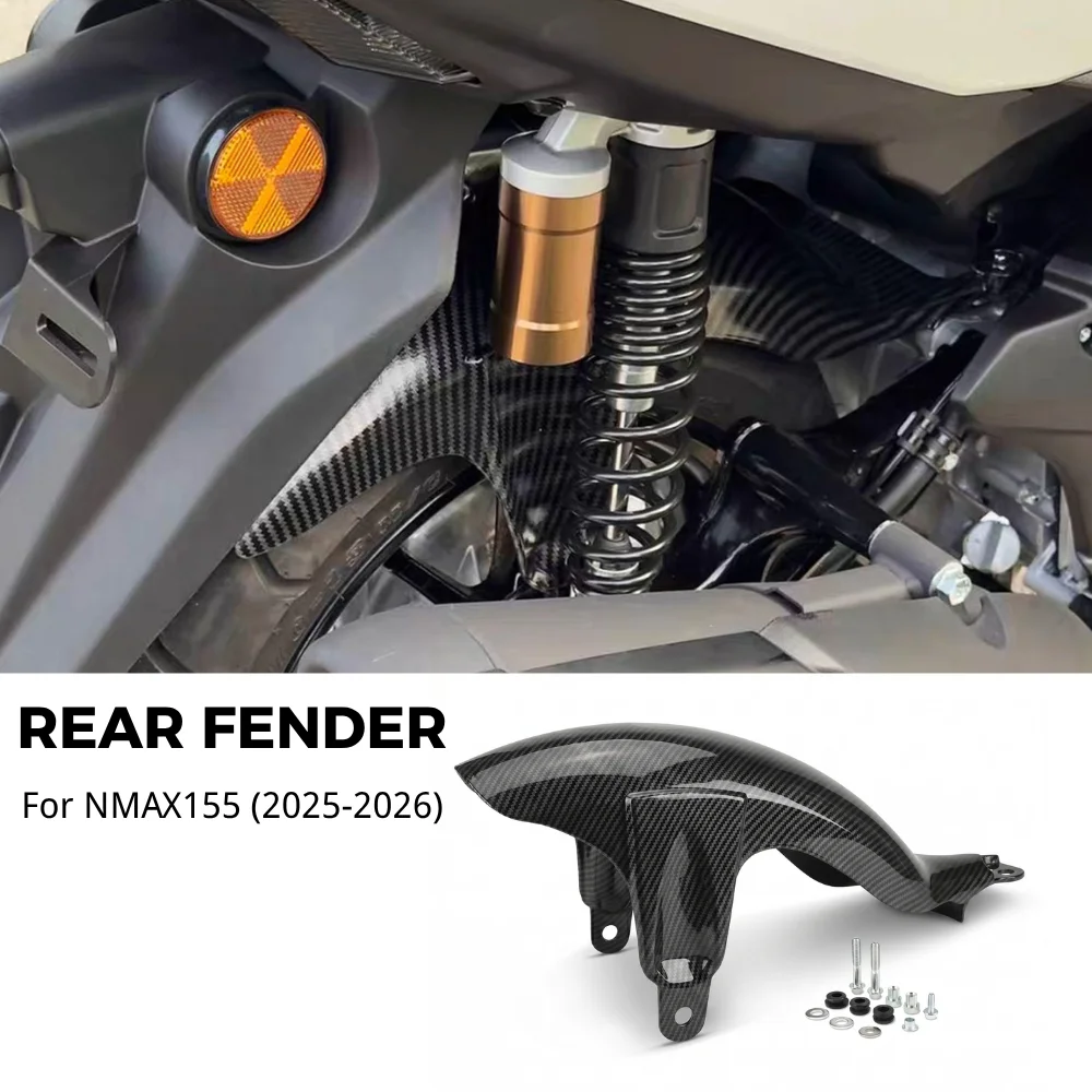 Motorcycle Rear Fender Mudguard Splash Guards For Yamaha N-MAX NMAX 155 Nmax155 2025 2026 Wheel Hugger Mudflap Accessories