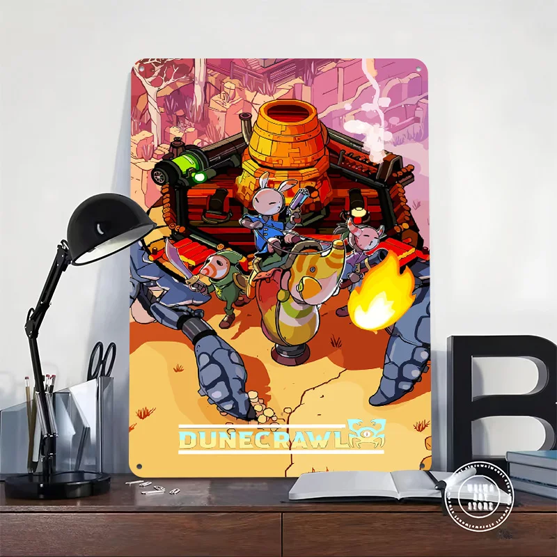 Dune Crawl Game Art Metal Poster Perfect Gift for Fans Lovers Personalized Wall Art Metal Sign for Luxury Decoration Home Room