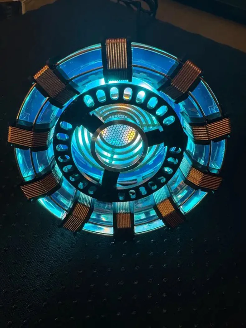 Cosplay Arc Reactor Herzförmige LED-Licht-Brustlampe MK1, MK2 als Geschenk für die Dekoration des Spielzimmers oder des Schreibtisches – Detail 13