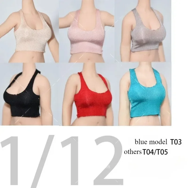 1/12 Scale ทหารหญิงเสื้อกั๊กแขนกุดมินิชุดกระโปรง Cheongsam สําหรับ 6 "TBL Ph Slim Plump Body ตุ๊กตา