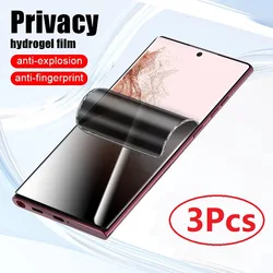 3Pcs Screen Protector For Realme C51 C53 C55 V30T V30 11 Pro+ Narzo N53 11 4G 10T 11 11X 5G Privacy Hydrogel Film