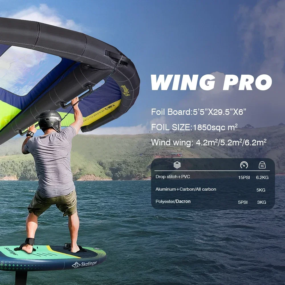 Factory Skainger 2025 Unisex Inflatable Wing Hydrofoil Foil Board Set New Design Paddle Board for Water Surfing and Flying Wing