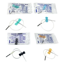 50pcs/lot Disposable Butterfly Blood Collection Needle double wing type Blood Collection Needle Pet Care Room Cat Dogs Animal