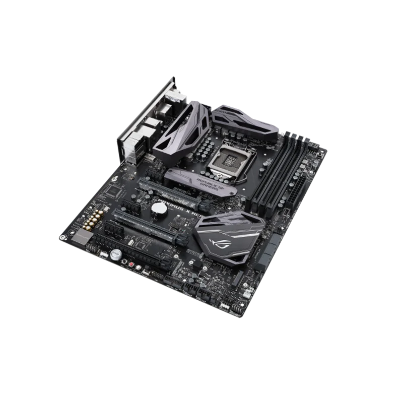 لوحة أم للألعاب ASUS ROG Maximus X Hero LGA1151 (Intel 8th Gen) DDR4 DP HDMI M.2 Z370 ATX مع لوحة 802.11ac WiFi وGigabit