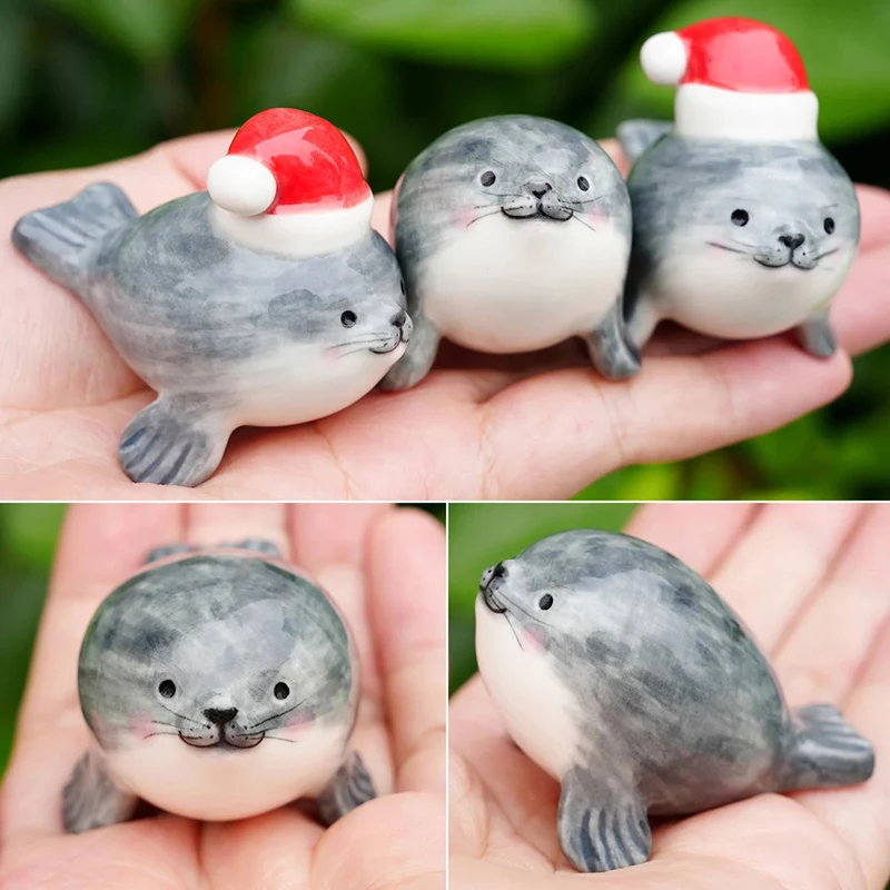 Resin Seal Decoration Christmas Party Decoration Pendant Christmas Tree Decoration Pendant Christmas Tree Socks Animal Decor image 3