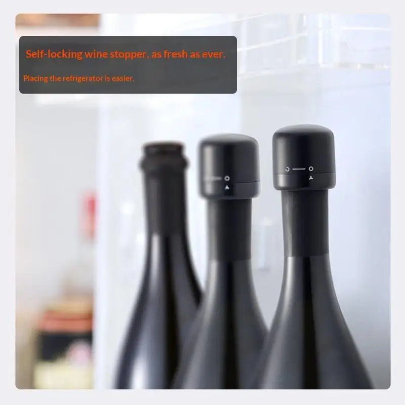 New Vacuum Wine Stopper Leakproof Fresh Preserving Plug For Champagne Bar Storage Reusable Air Tight Wine Saver Accessory