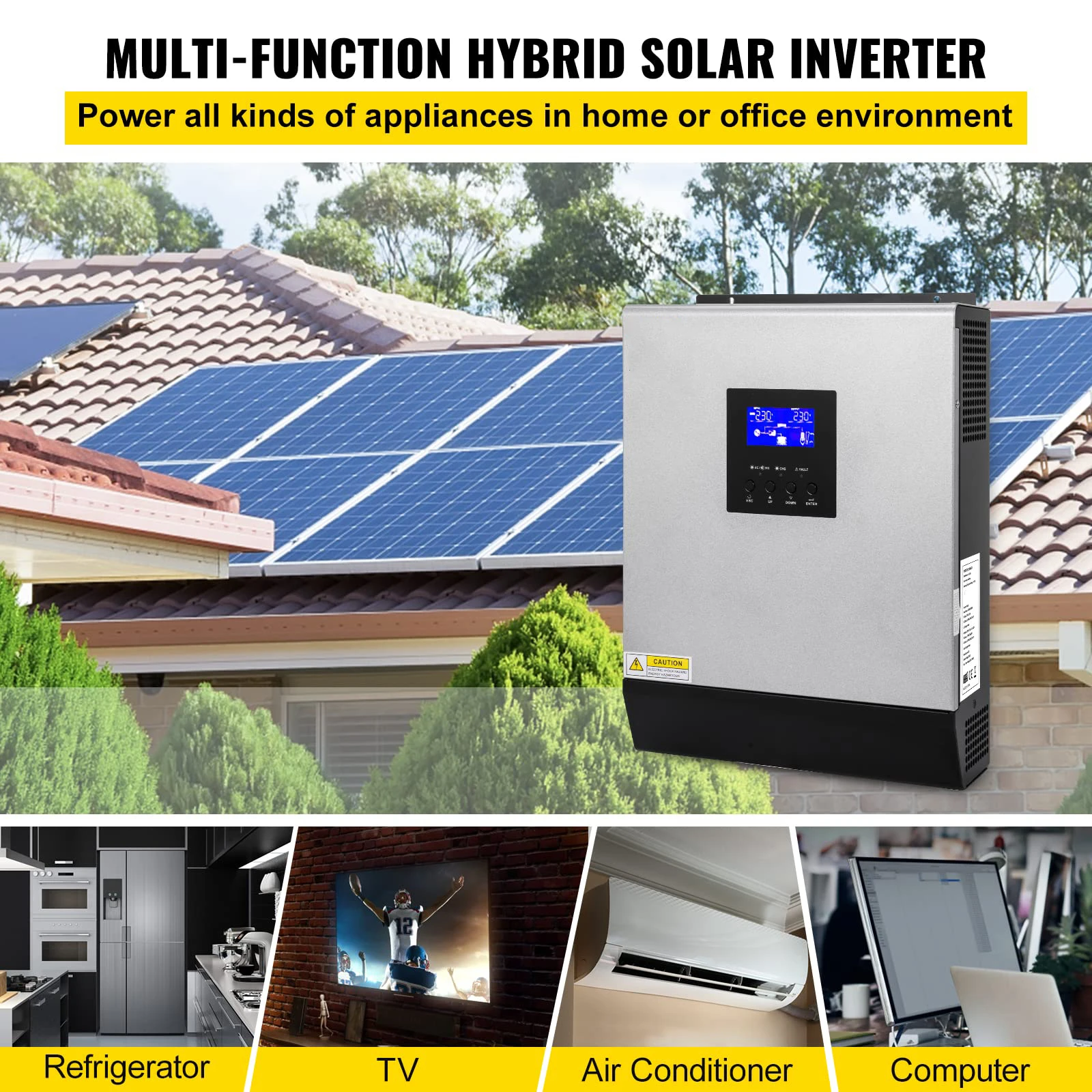 Inversor Solar Híbrido, 5kW, DC, AC Inversores, 48V, 110 V