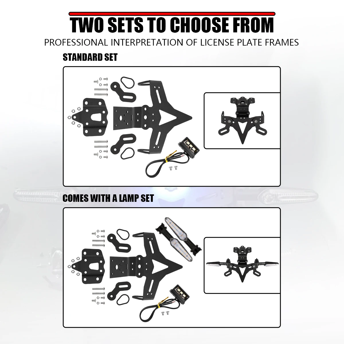 Uchwyt tablicy rejestracyjnej motocykla i kierunkowskaz LED Do Yamaha MT07 MT10 Do Kawasaki Z750 Z800 Do BMW R1200 Akcesoria