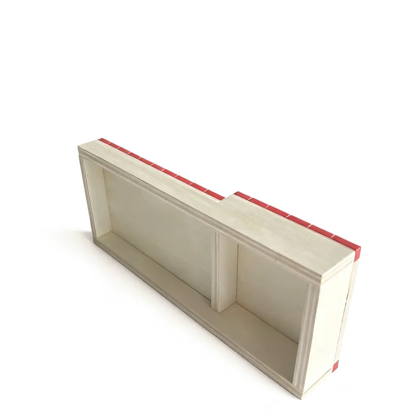 مجموعة عقبة منحدر الإصبع للوحة الأصابع، وقضبان خشبية صغيرة لحديقة التزلج وحواف لخدع التزلج #6