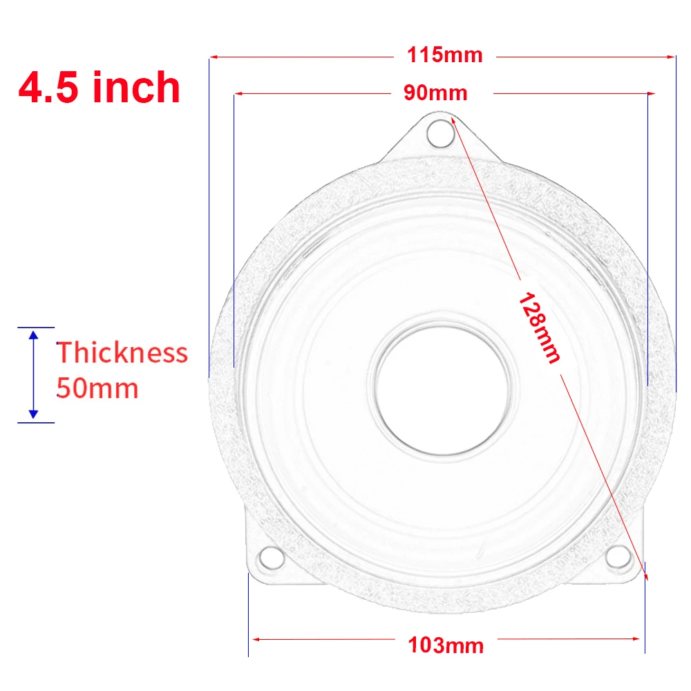 4.5 inches midrange speaker For BMW F10 F11 F30 F32 G30 G38 series universal full range frequency loudspeaker audio music stereo