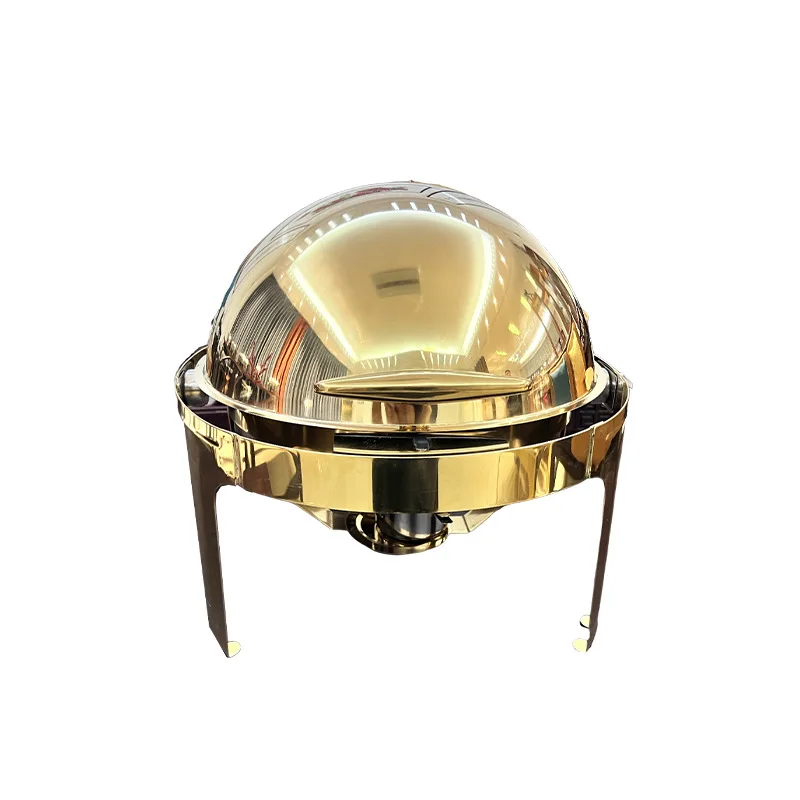 -For Gold-plated stainless steel hydraulic self-service insulation dining stove commercial buffet stove hotel restaurant breakfa