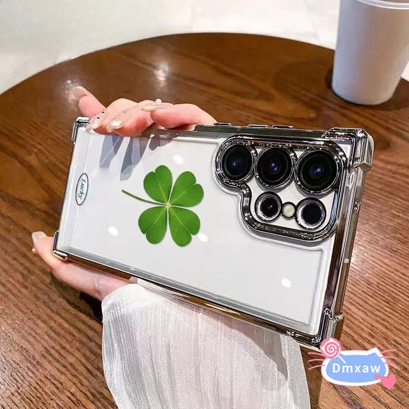 ل Vivo X200S X200U X200 Pro Mini X100 X100S Pro X90 X80 Pro X70 جراب هاتف بسيط حسن الحظ أربع أوراق البرسيم ابتسامة غطاء ناعم #3