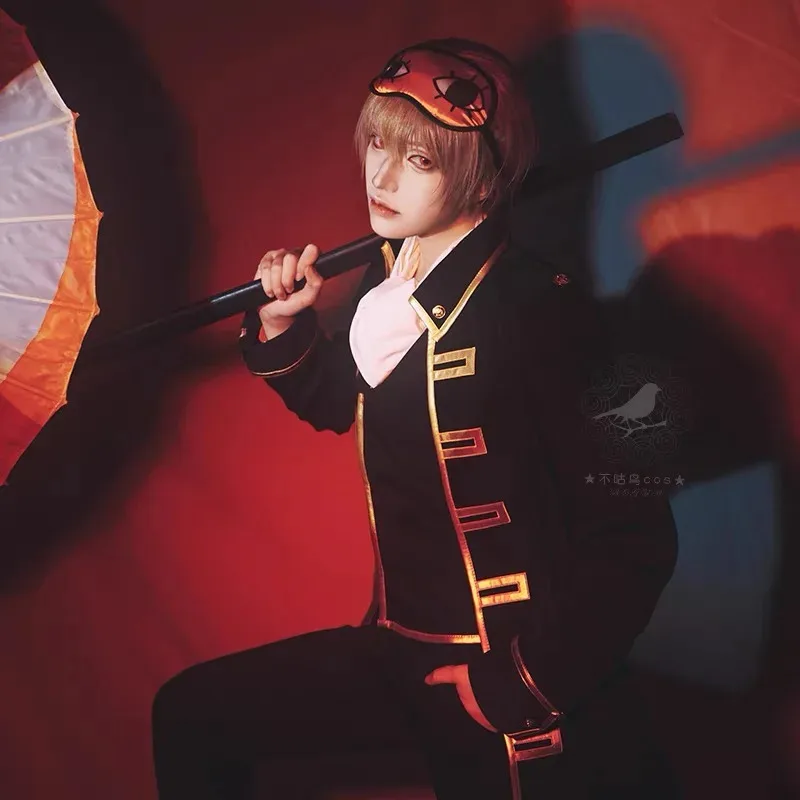 Anime Gintama Cosplay Costume Hijikata Toushirou Kondou Isao uniform Set Party Play Outfit for Men Boys Casual Performance Wear