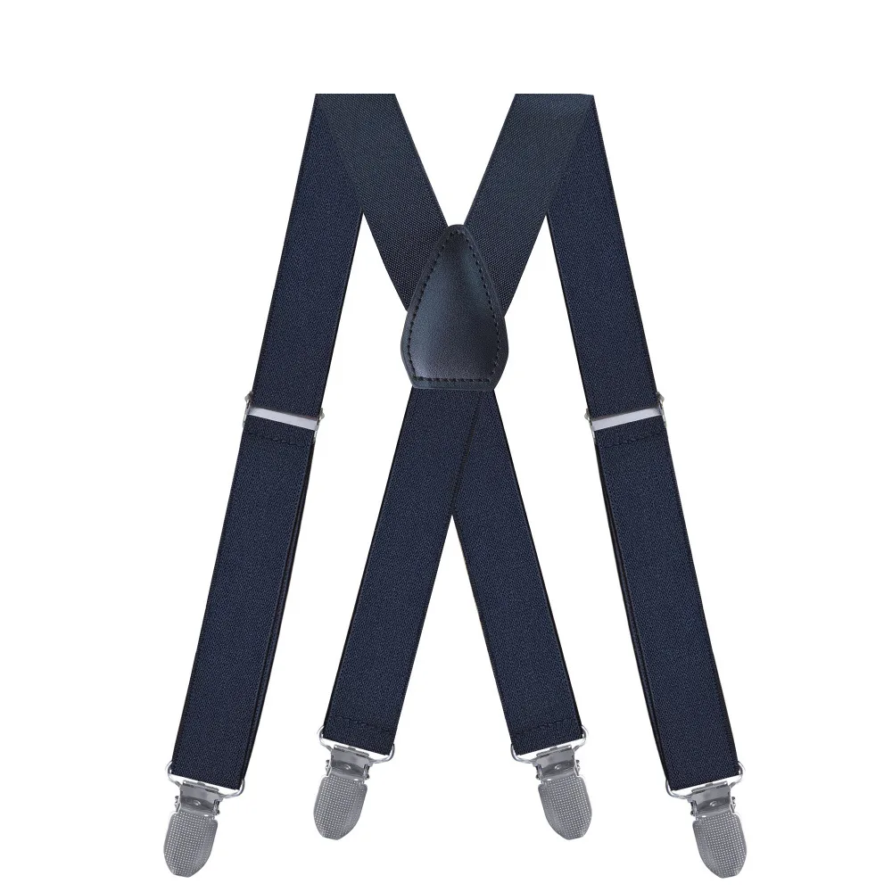 

Suspenders for Men Women Fashion 2.5cm X-Back 4 Clips Adjustable Elastic Shirt Trouser Braces Strap Belts Gifts for Dad Husband