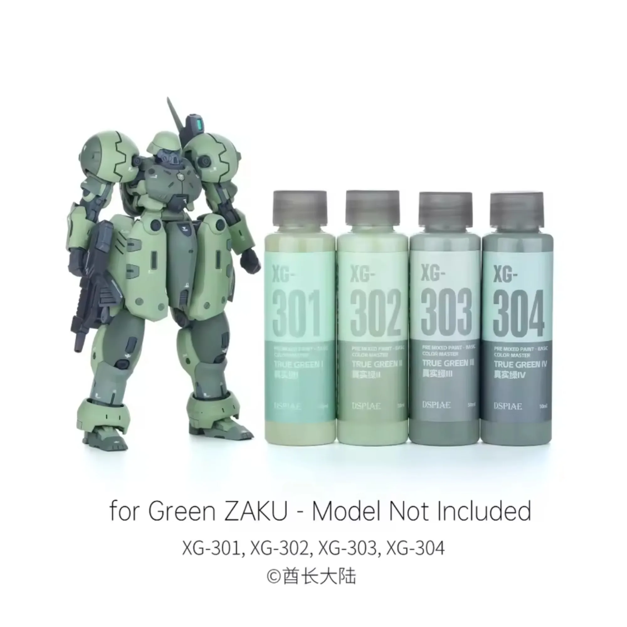 DSPIAE XG Serie Pre Gemengde Verf Basiskleur 50ML Op waterbasis voor Gundam Schaalmodel Kleurgereedschap Airbrush Handschilderen DIY