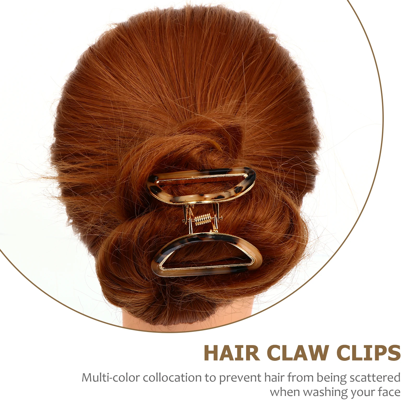 

3Pcs Charming Triangle Hair Clips Simple Barrettes Retro Hair Clamp for Women Elegant Dinner Wear Simple Barrettes