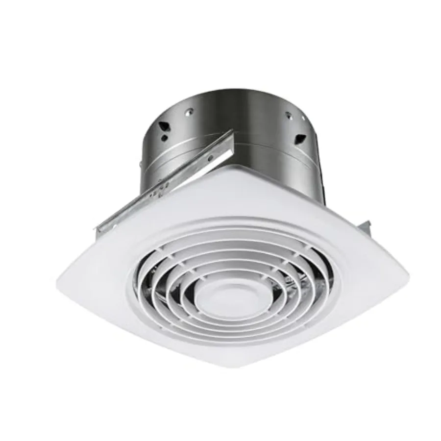 

505 Exhaust Fan 8 Inch Bathroom Exhaust Fan White Vertical Discharge Ceiling Ventilation Fan 200 CFM Household Ventilation Fans