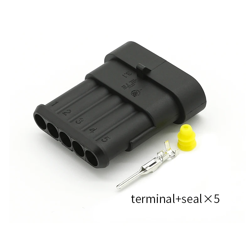 282107-1 自動車用防水コネクタ AMP/TE 1.5 シリーズ 5 穴オス DJ7051-1.5-11