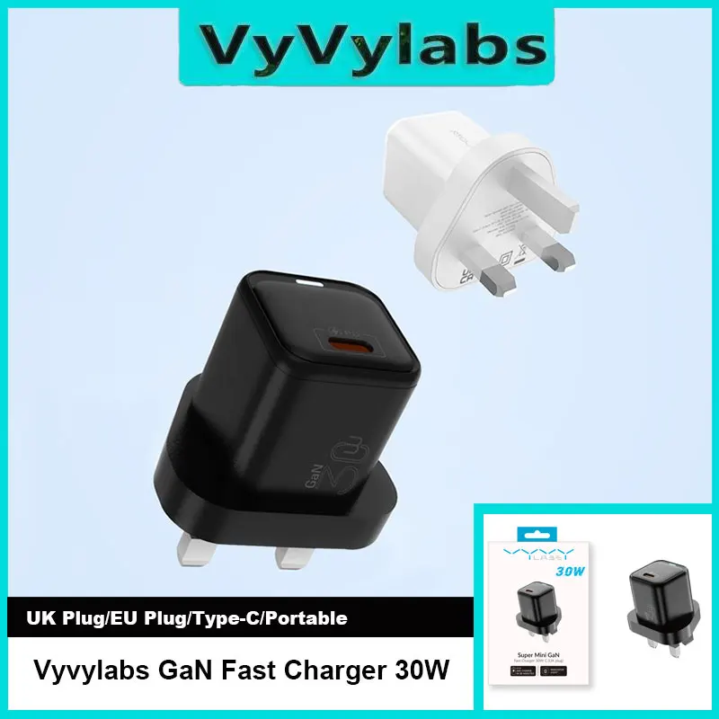 

Vyvylabs PD 30W Fast Charging For iPhone 16 GaN Charger Type-C Charger Portable Fast Carhger For Xiaomi
