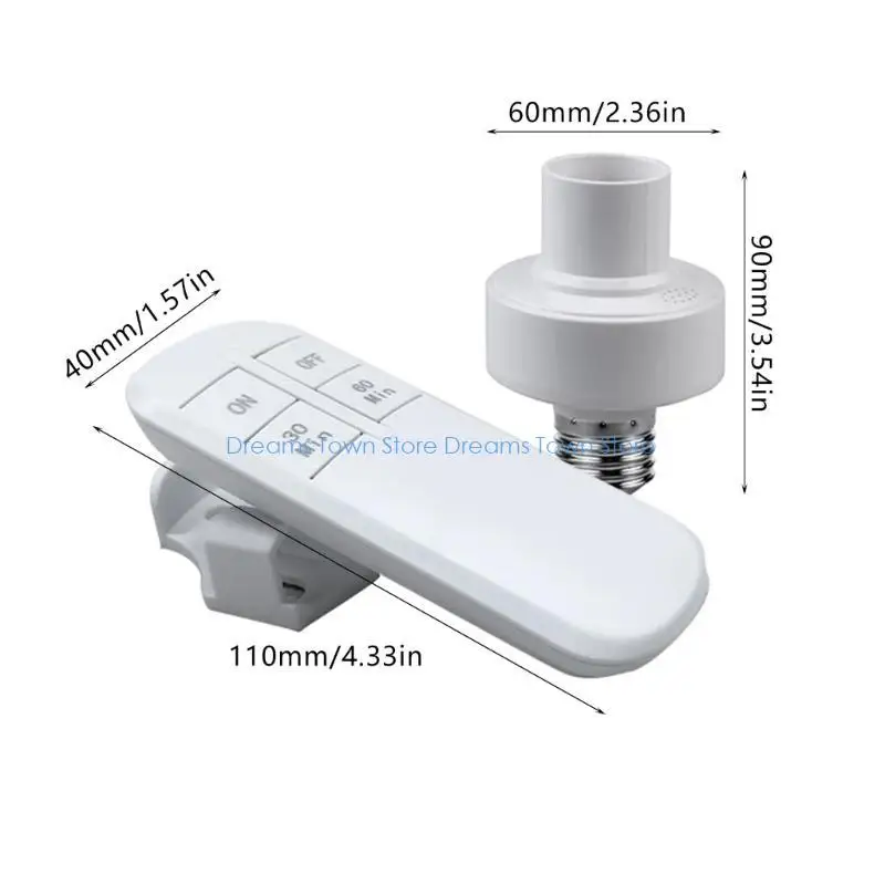 HX6A Intelligent E27 Light Socket with Wireless Timer Function & Safety Mechanism