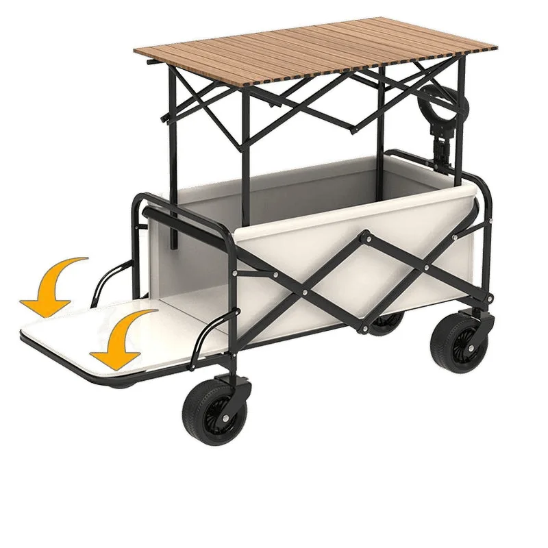 

Outdoor camping, mobile multi-function, street stall, portable household, liftable, folding, picnic, trolley