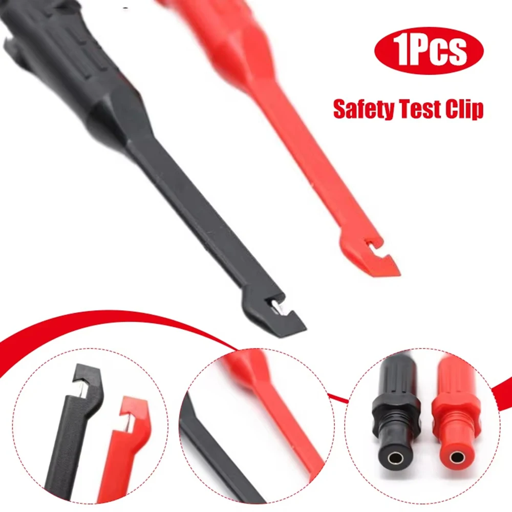 

1 шт. Кабельный зажим-пробник с изоляционным проколом, тип «банан», сверхмощный, для автомобильных испытаний и ремонта автомобилей