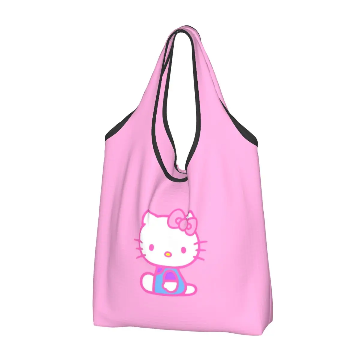 

Hello Kitty Cartoon Anime Grocery Bag Durable Large Reusable Recycle Foldable Heavy Duty Shopping Eco Bag Washable Lightweight