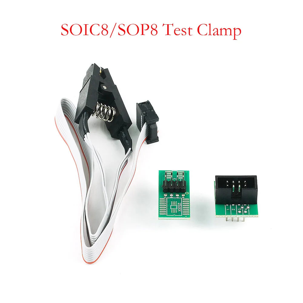 soic8 sop8 test clip for TL866ii plus minipro TL866CS TL866A EZP2010 EZP2013 EZP2019 CH341A RT809F RT809H bios eeprom Programmer