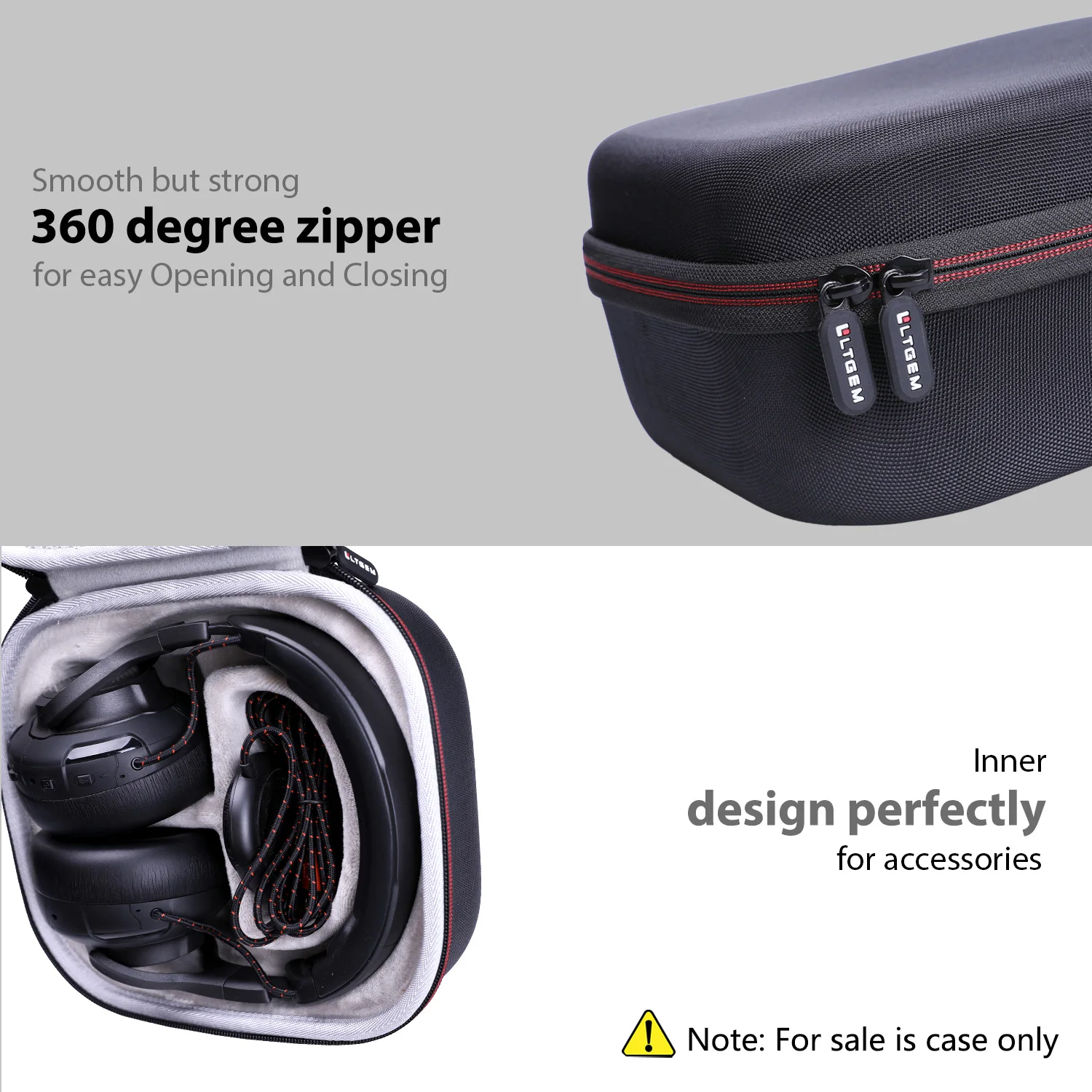 LTGEM EVA Hard Case for JBL Quantum ONE Over Ear Performance Gaming Headset