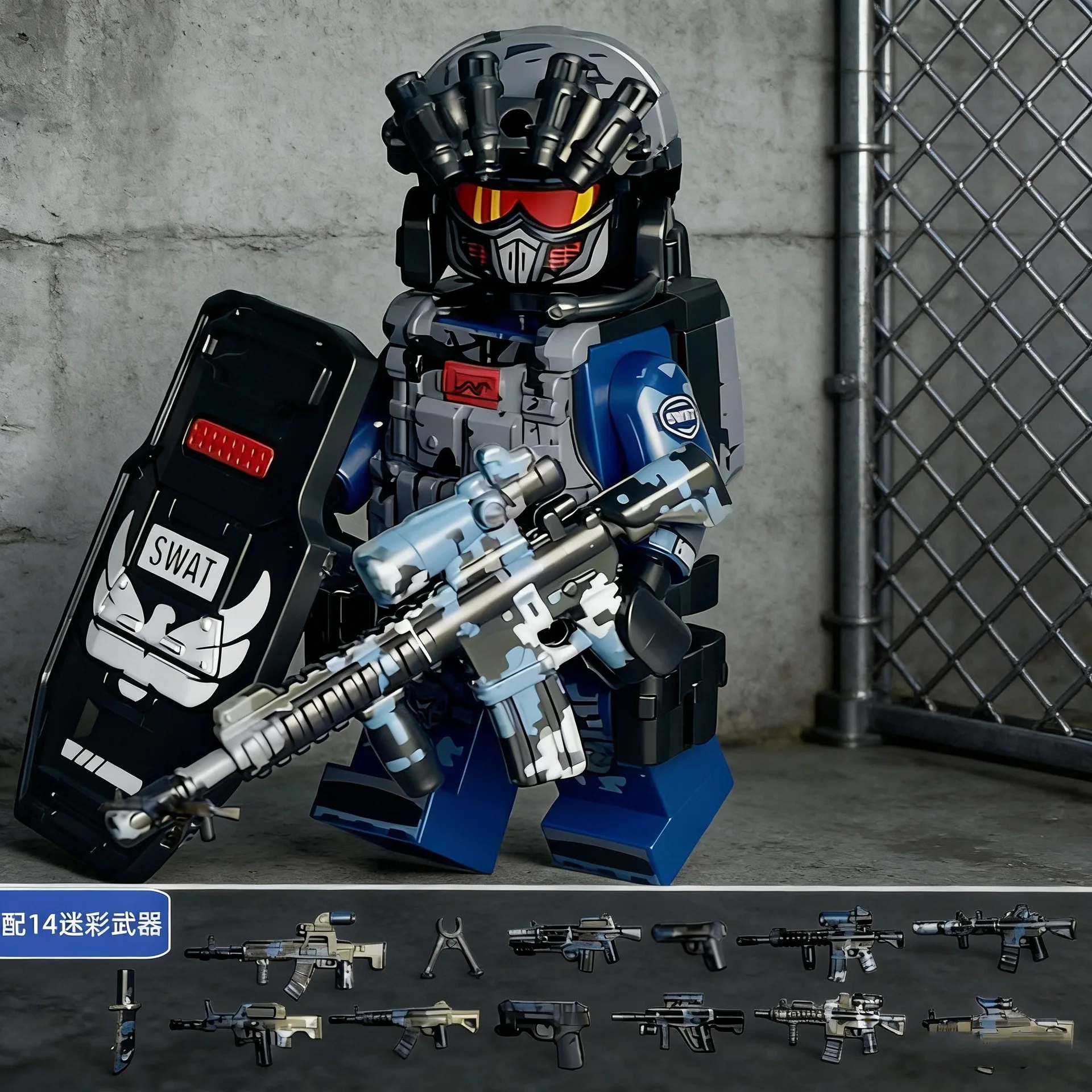 Neue Bausteine ​​Veyron Special Police Delta Special Forces Kinderspielzeug Mini-Humanoid-Puppe Weihnachtsgeburtstagsgeschenk