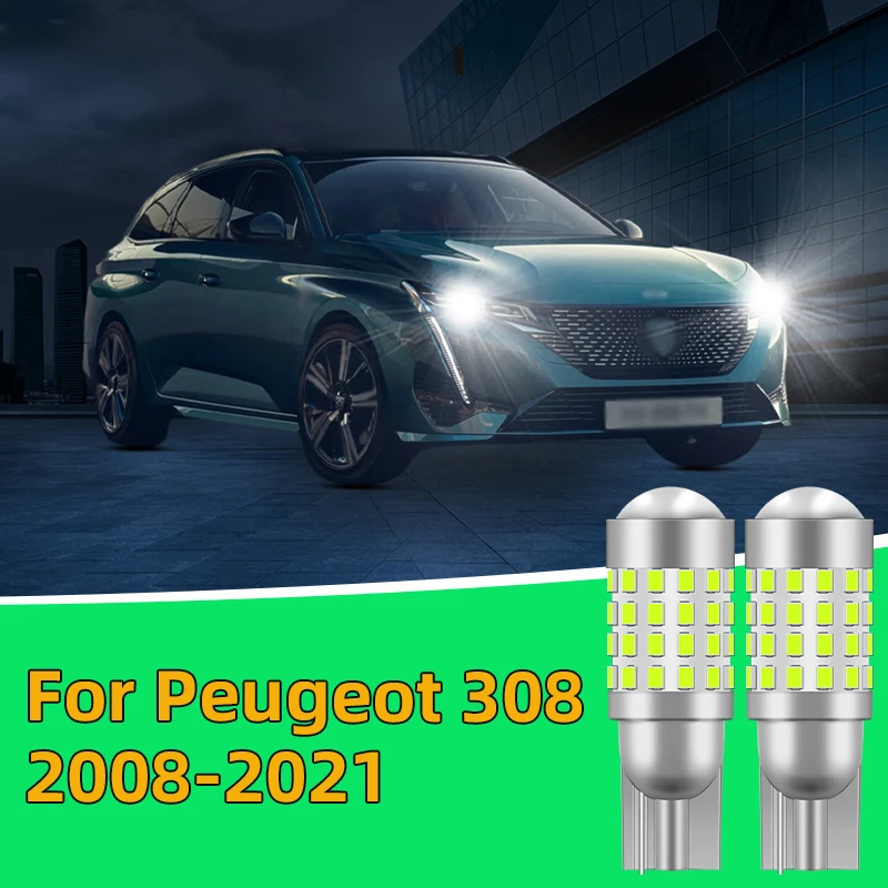

2PCS For Peugeot 308 2008-2021 Car T10 Led Traffic Bulb width light side marker position Signal Lamps 12V24V Clearance Lights